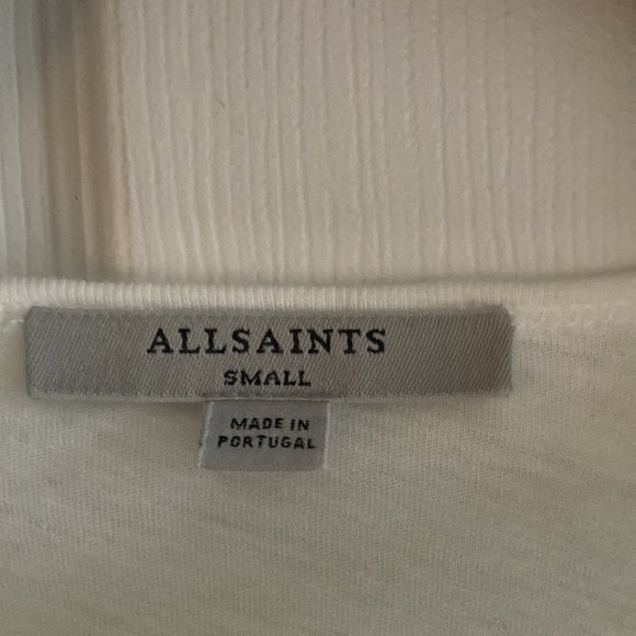 ALLSAINTS Ella Fifi T-Shirt , white, 100% cotton. Made in Portugal. Size S - Picture 3 of 6